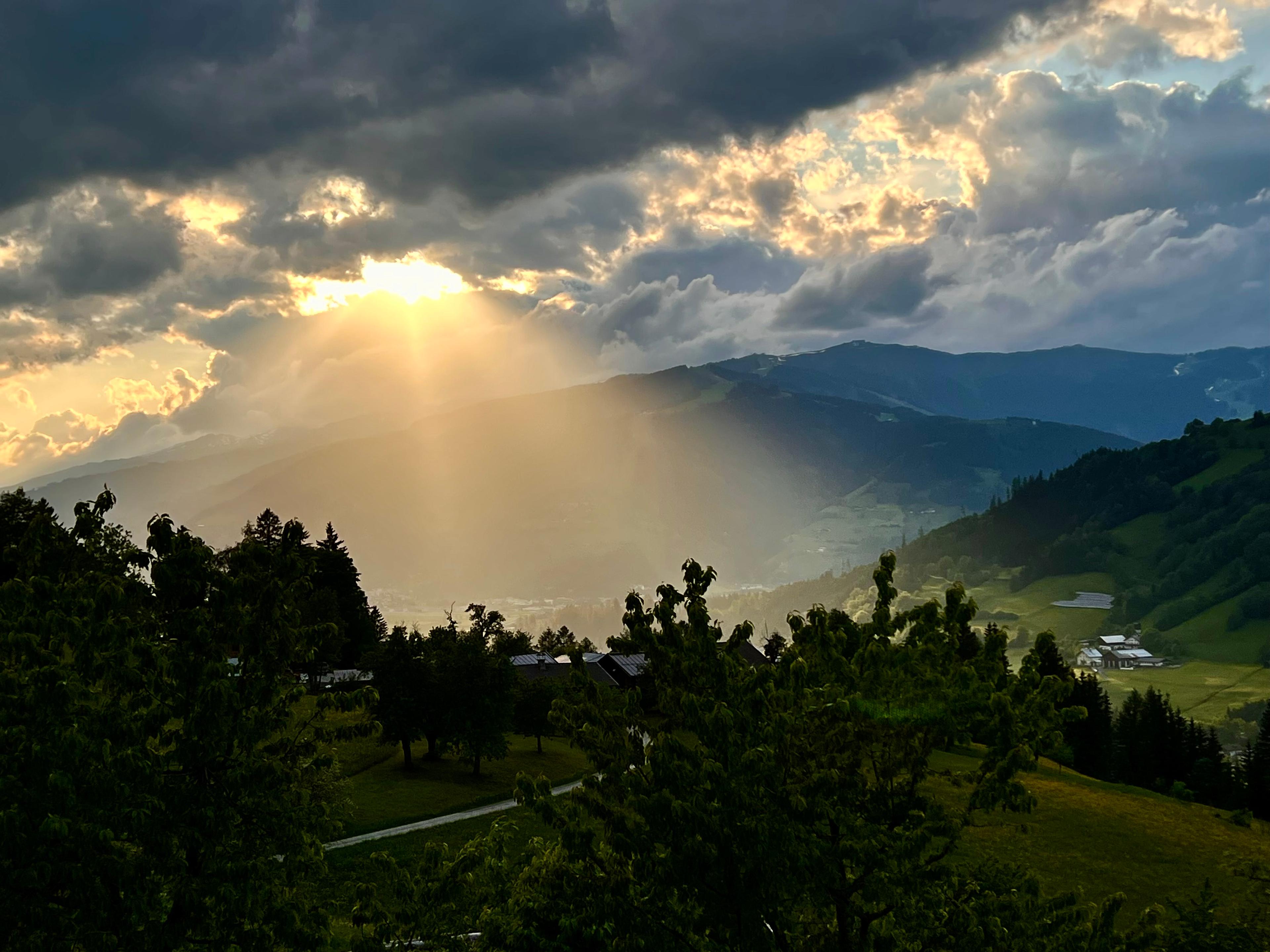 Bruck an der Groglocknerstraße: Sonnenuntergang