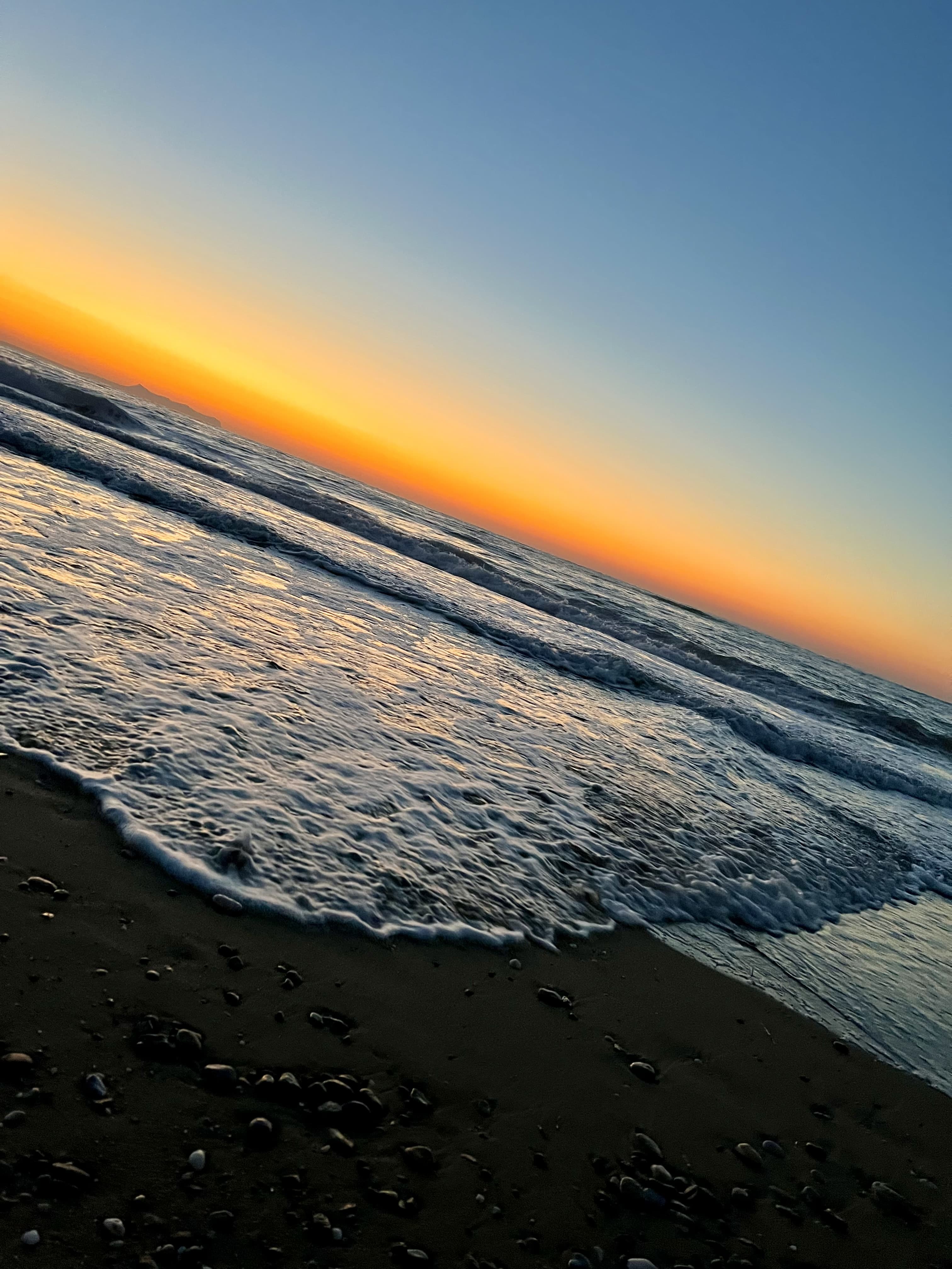Kreta: Sonnenuntergang am Strand